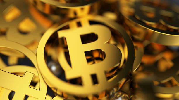 istock 3d rendering golden and silver coins and hexagons 904899668