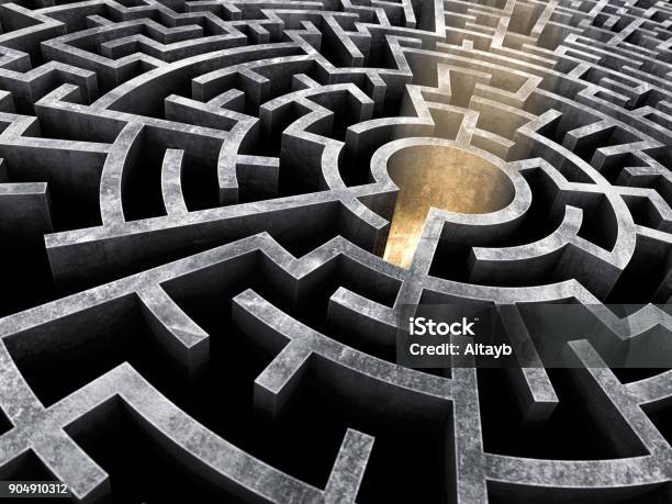 Maze Stock Photo - Download Image Now - Maze, Strategy, Escaping