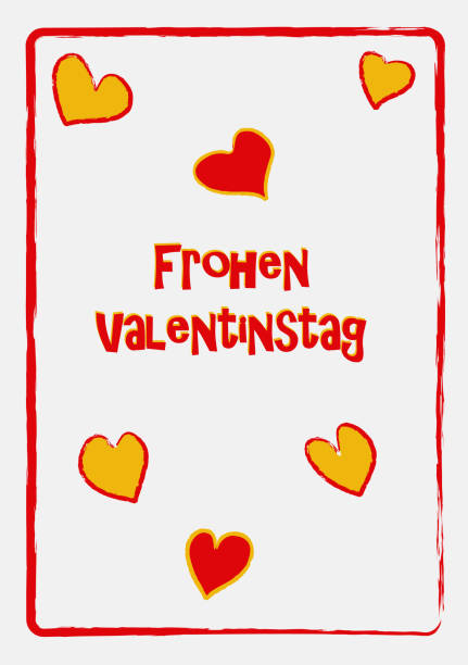 istock Valentine's card in fresh colors with hearts and text 904922482