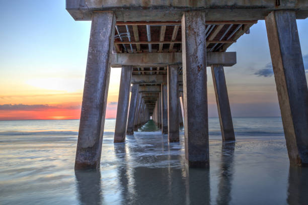 istock On the beach under the Naples Pier at sunset 904929196