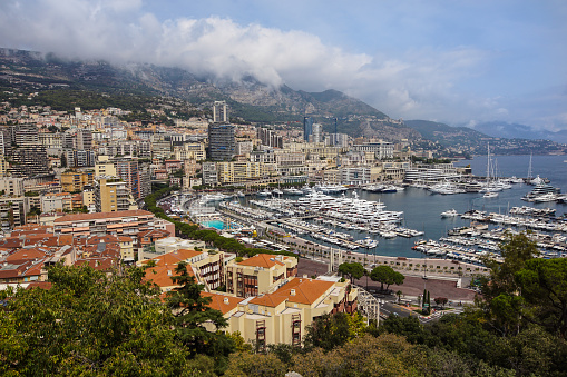 Beautiful panormic view of Monaco