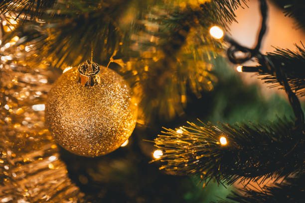 istock Christmas Ornaments on a Christmas tree 904933036