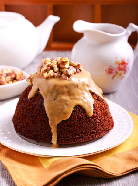 istock Sticky toffee pudding with caramel sauce 904937890