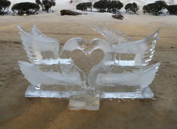 Ice sculptures, South Korea, January 2018