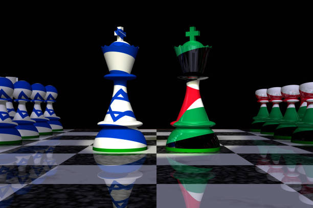 istock Israel and Palestine Chess Standoff 904944378