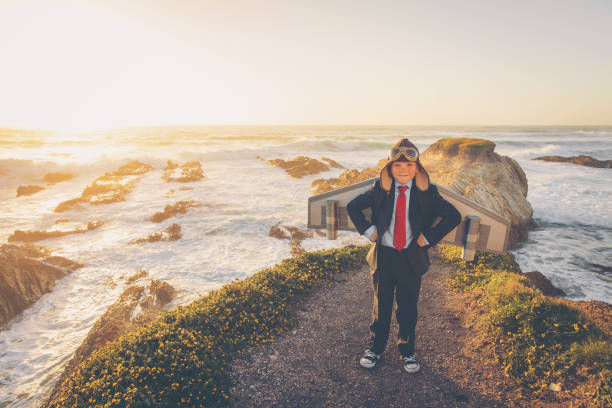 istock Business Boy with Jet Pack in California 904944502
