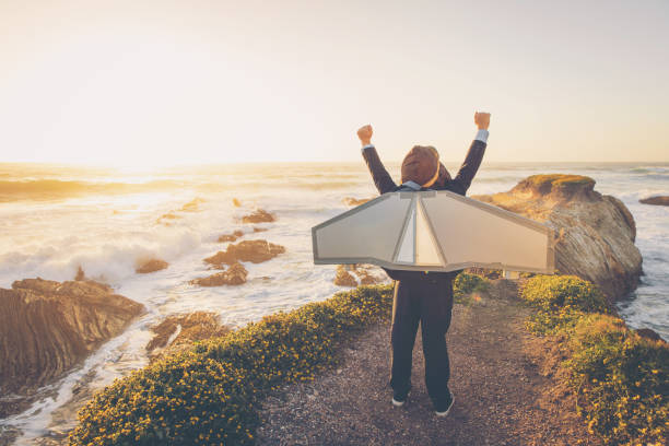 istock Business Boy with Jet Pack in California 904944560