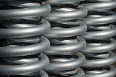 Steel springs used in heavy machinery
