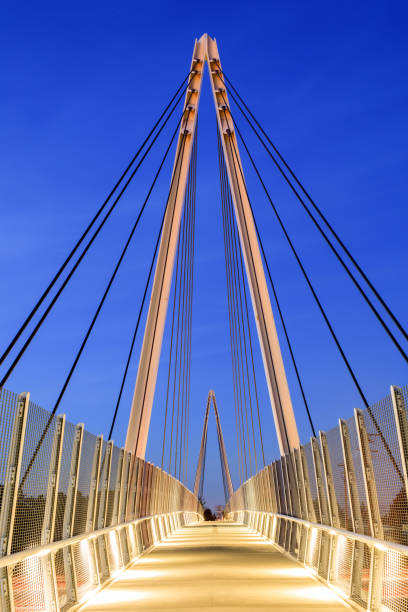 istock Don Burnett Bicycle-Pedestrian Bridge (aka Mary Avenue Bicycle Footbridge) on a clear winter evening. 904951242