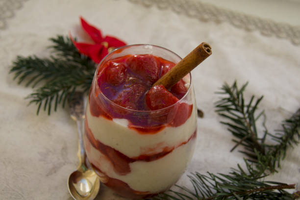 istock strawberry cristmas layered dessert in a glass 904957300