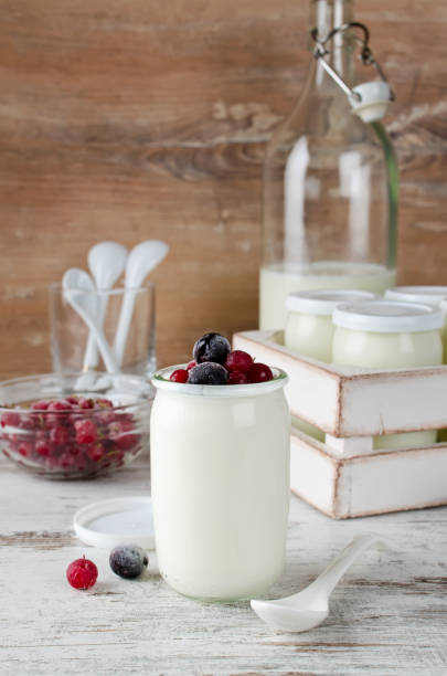 istock Fresh natural homemade organic yogurt with berries 904958322