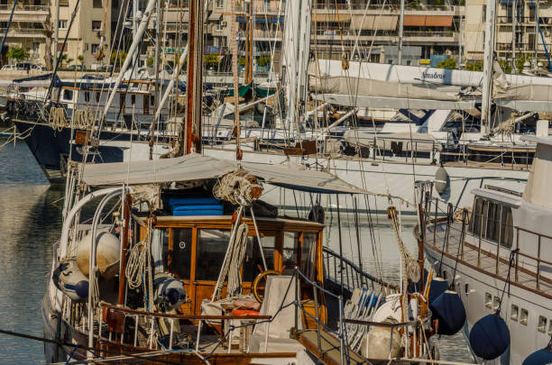 istock detail view of ships in Athens 904961458