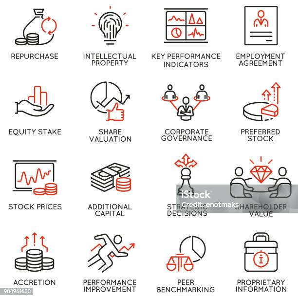Team Work And Stakeholders Icons Part 4 Stock Illustration - Download Image Now - Icon Symbol, Business Process, Finance