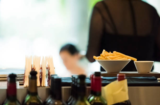 Serving food