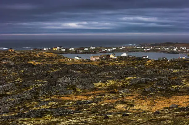 Photo of The quiet fishing village of Tilting, Newfoundland.