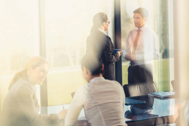 istock Discussing after business meeting 905018714