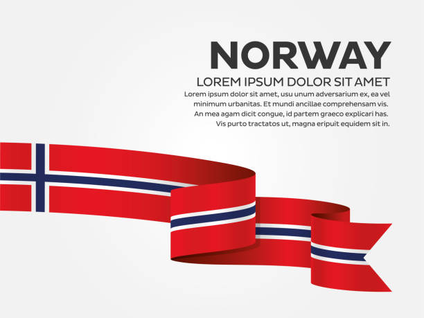 norwegische flagge hintergrund - flag countries symbol scandinavian stock-grafiken, -clipart, -cartoons und -symbole
