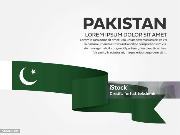 Pakistan Flag Background Stock Illustration - Download Image Now - Pakistani Flag, Creativity, Independence Day - Holiday