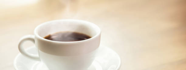 istock Hot black espresso coffee in the cup 905028998