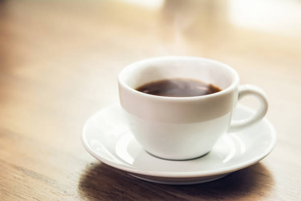 istock Hot black espresso coffee in the cup 905029006