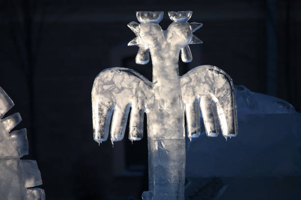 istock ice figure of a bird in the sun 905029272