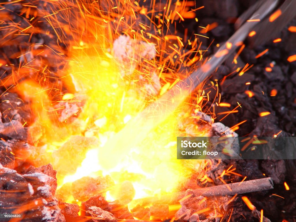 white hot blacksmith  Abstract Stock Photo