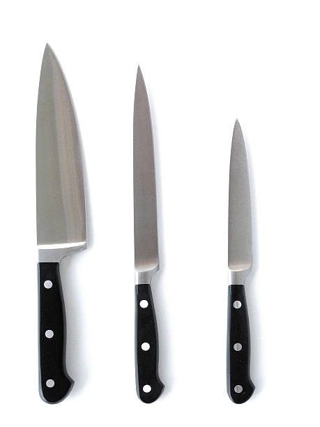 couteaux de cuisine de haute qualité - couteau photos et images de collection