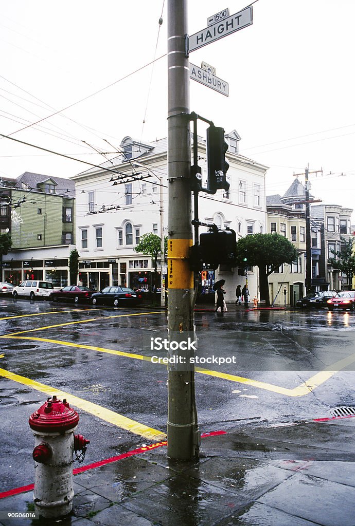 Haight Ashbury District, San Francisco, Kalifornien - Lizenzfrei Ecke eines Objekts Stock-Foto