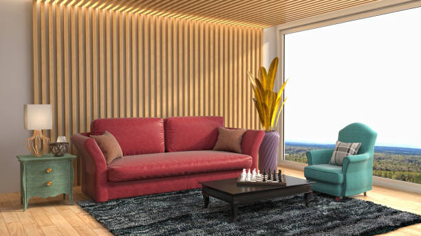 istock Interior living room. 3d illustration 905078746