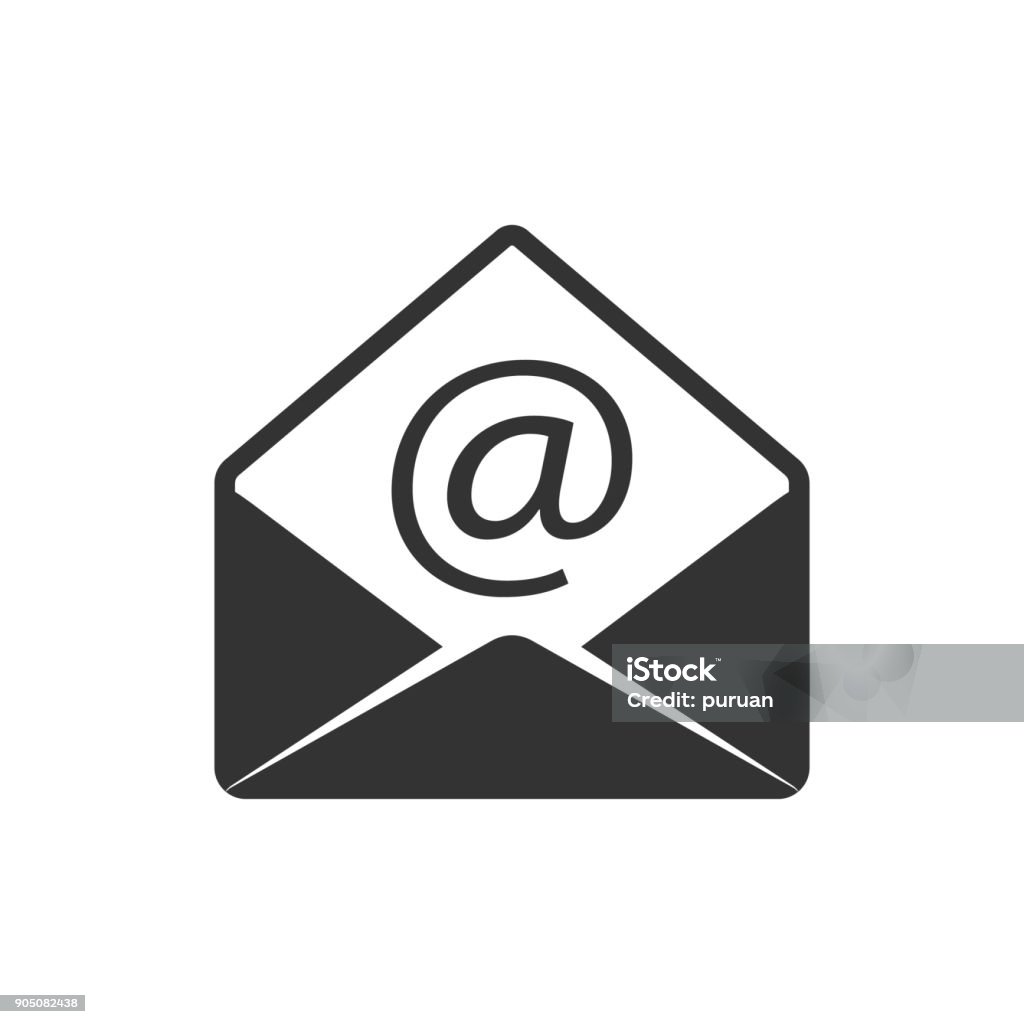 BW-Symbol - E-Mail - Lizenzfrei E-Mail Vektorgrafik