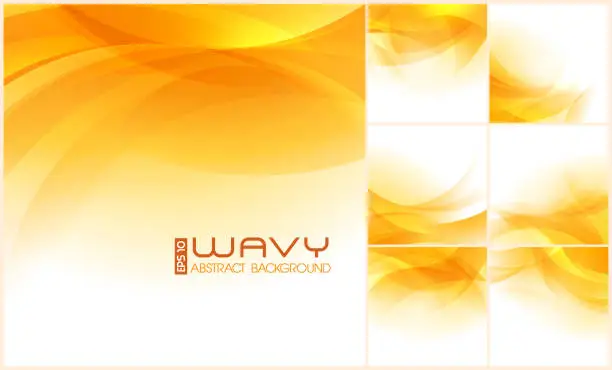 Vector illustration of Wavy Abstract Background