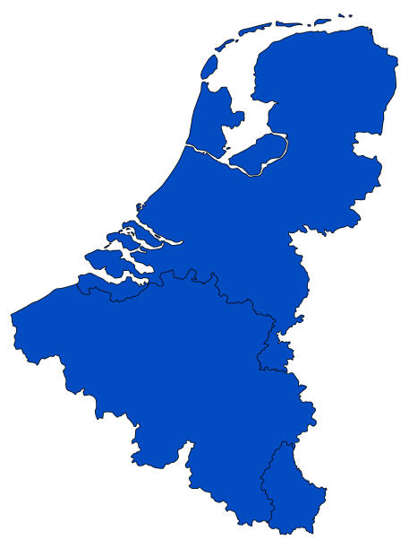 Benelux map vector illustration of Benelux map benelux stock illustrations