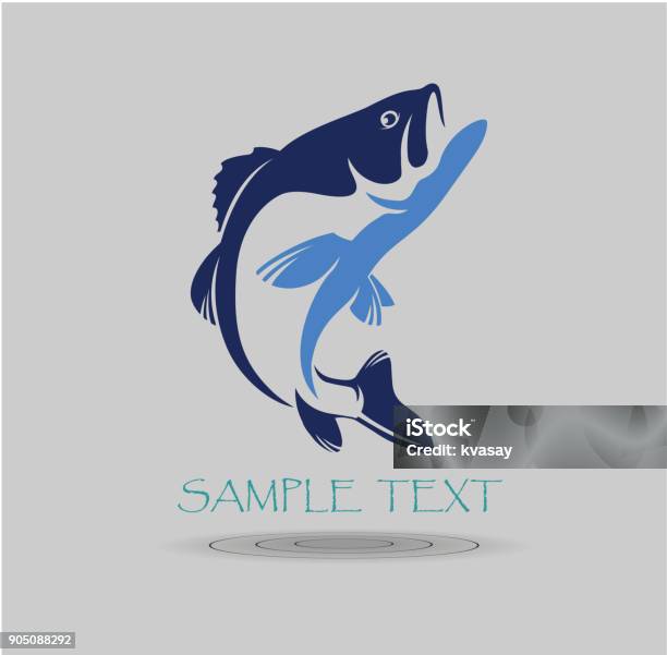Bass Fish Stock Illustration - Download Image Now - Fish, Bass - Fish, Fishing