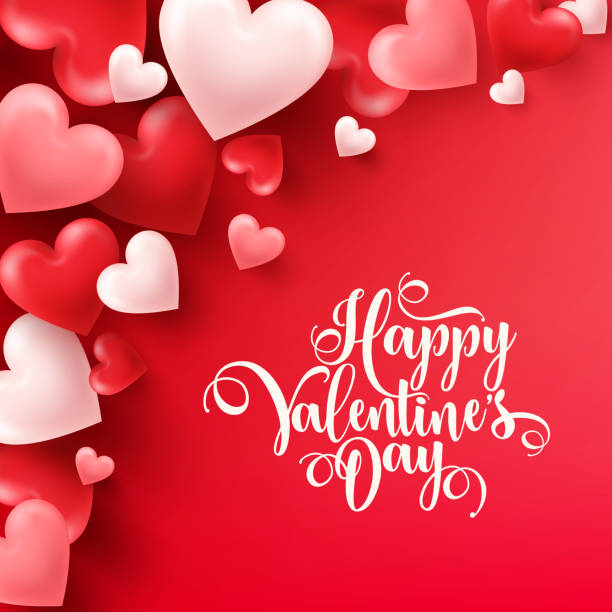 istock Valentines day abstract background. White, red, pink 3d heart. February 14, love. Romantic wedding greeting card 905117908