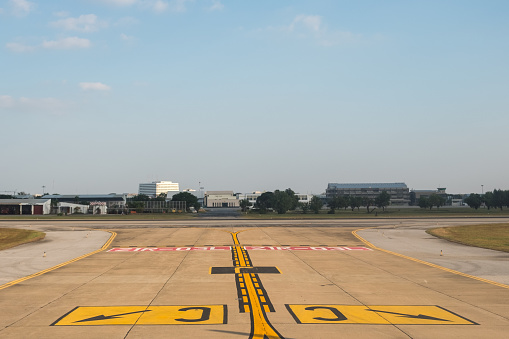 runway track in the airport