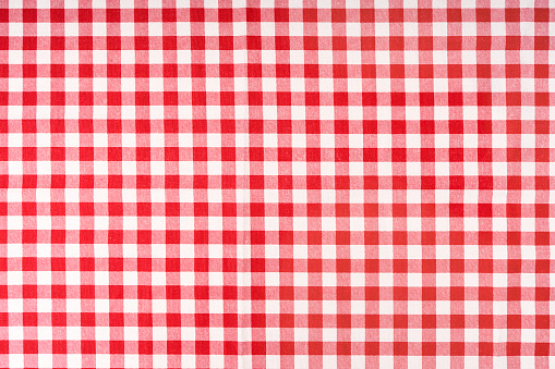 photo shot of checkered tablecloth