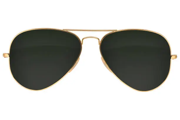 Photo of Aviator sunglasses isolated