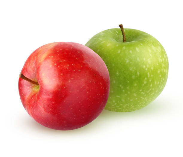 istock Green and red apples isolated on a white background. 905139018
