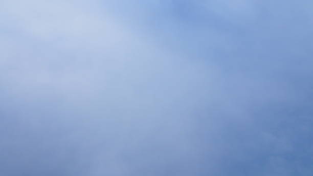 istock Close up dark blue grey cloudy sky, full cloud fog, widescreen background 905146878