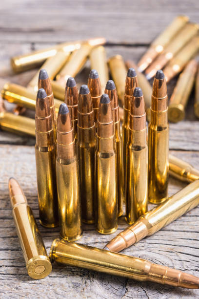 istock Gun cartridge 8mm caliber 905147830