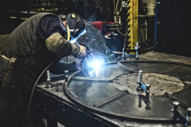 istock Welder in a factory 905152130