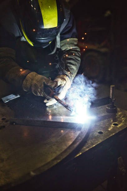 istock Welder in a factory 905152402