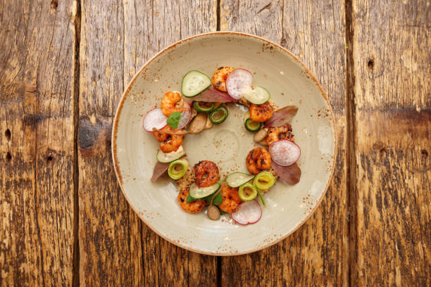 istock Healthy dish with shrimps and quinoa 905164180