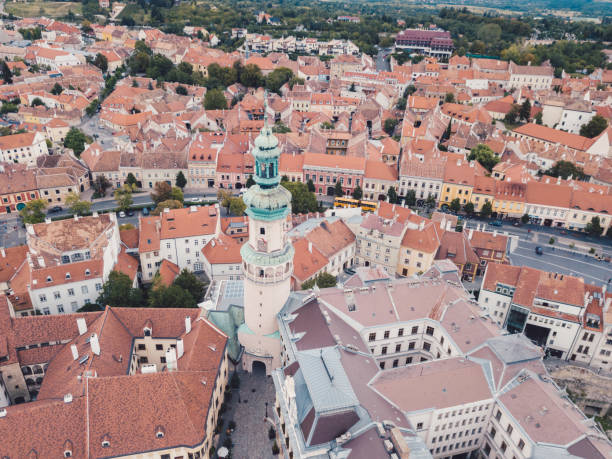 istock Above view of Sopron city 905164930