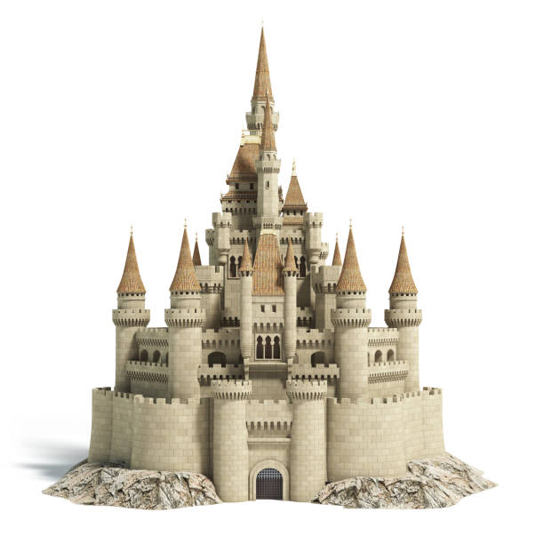 Beautiful clay royal house of a queen and king.