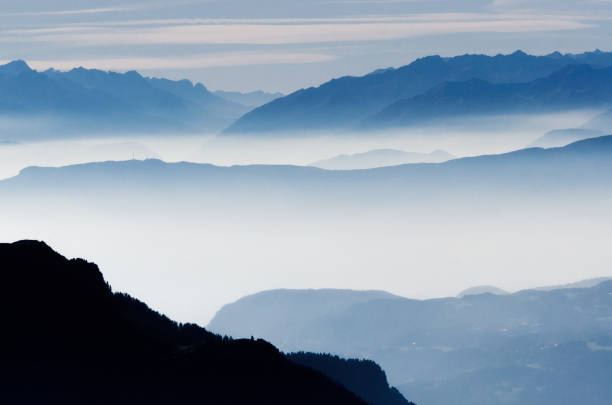 istock Misty mountains in Alps, Italy 905167558