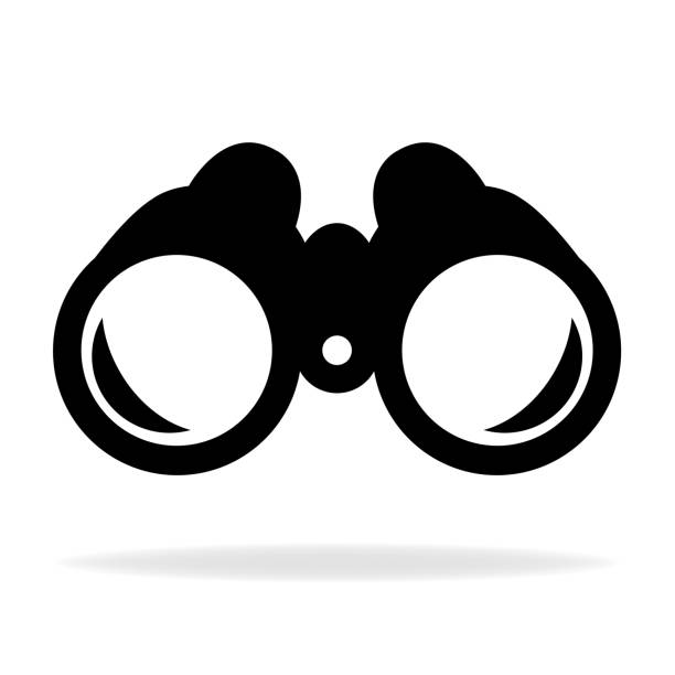 Binocular Binocular icon vector explorer stock illustrations