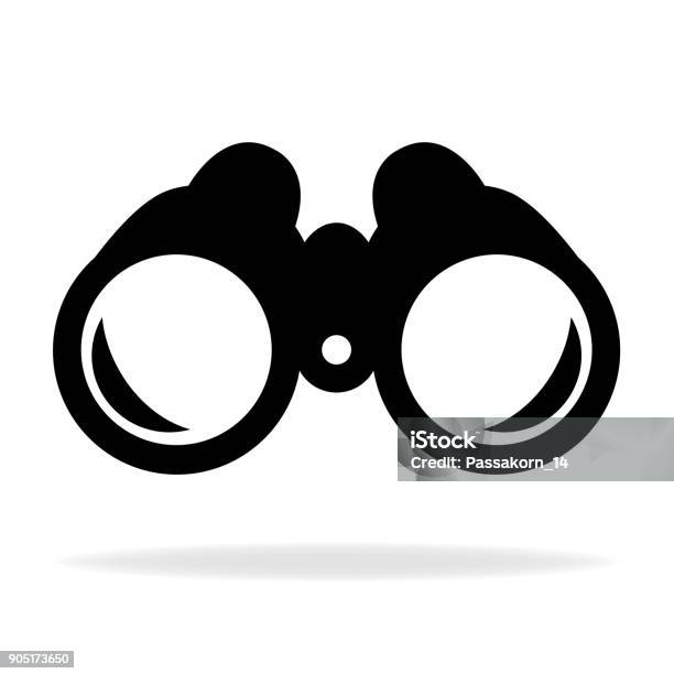 Binocular Stock Illustration - Download Image Now - Binoculars, Icon Symbol, Looking