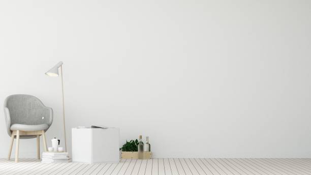 istock The interior hotel relax space 3d rendering and white background 905175972