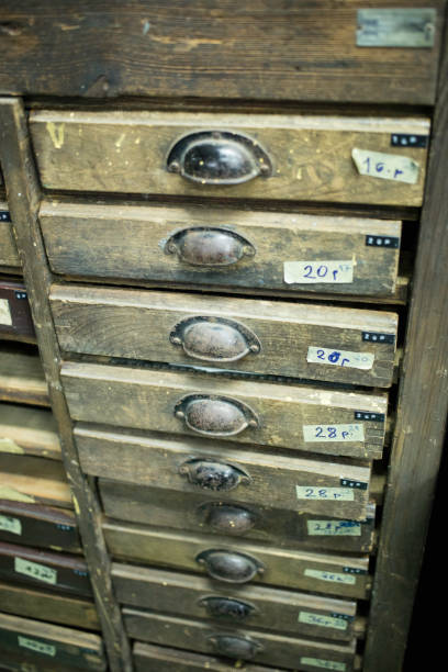 istock old printing house with letterpress accessories 905176858